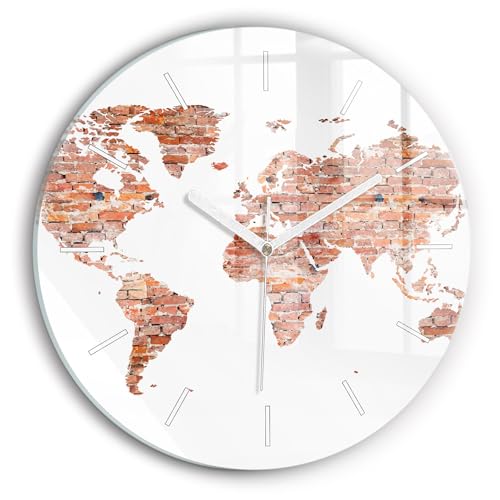 Horloge en verre de qualité supérieure Wallfluent 30 cm design moderne