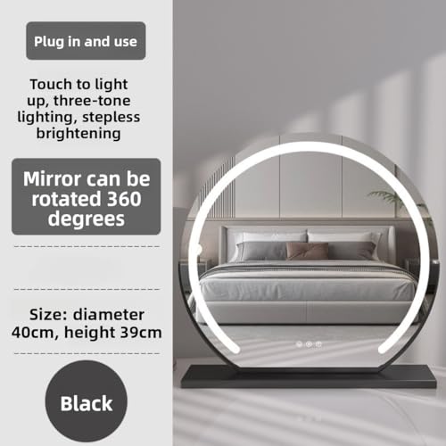 Espejo de maquillaje LED con luz integrada para un peinado y cosmética sin sombras en casa 4
