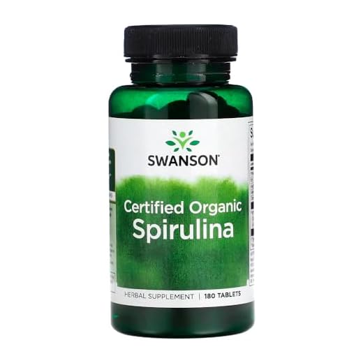 Spirulina Orgânica 500mg Swanson 180 Tablets Importado