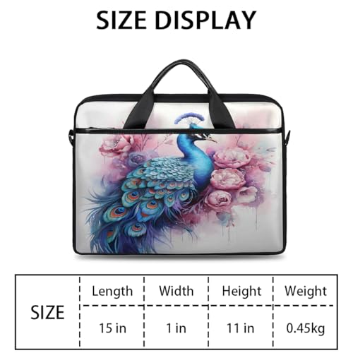 Bolso Vintage para Laptop con estampado floral 15 pulg miniatura 2