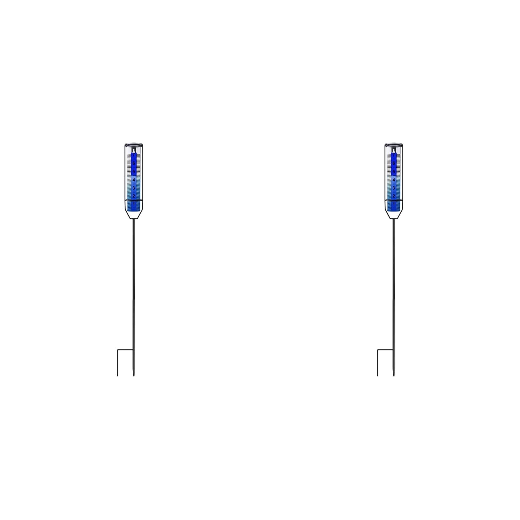 Jnchdghwa 2X Upgraded Rain Gauge, Freeze Proof Rain Gauge Outdoor Best Rated, Large Clear Numbers Rain Gauges for Yards with Stake