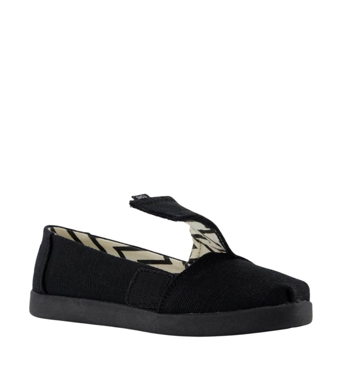 TOMS Youth Unisex Alpargata Classic Espadrille Loafer Flat, Black/Black Heritage Canvas, 12.5 UK