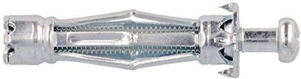 Molly M14115-XJ Set of 25 Expansion Metal Cavity Wall Dowels with Screws M4, Grey