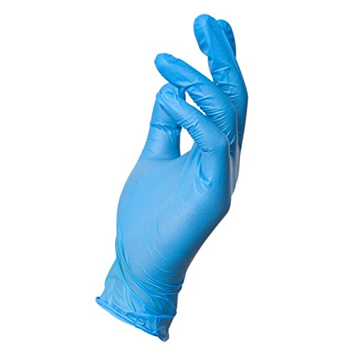 TouchFlex Nitrile Exam Gloves, Non Latex, Powder Free, Blue(Pack of 100) (S)