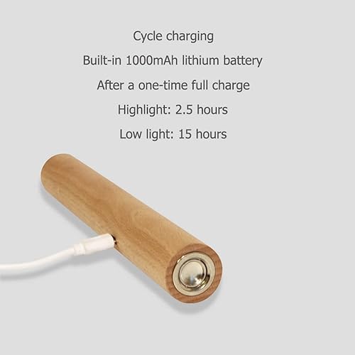 Miniatura 3 de Lámpara de escritorio LED recargable magnética inalámbrica, lámparas de mesa con atenuación continua, lámpara de lectura con control táctil, lámpara