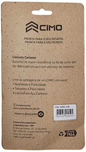 Canivete Cimo 52/P Carbono Cabo Acetato com Bainha