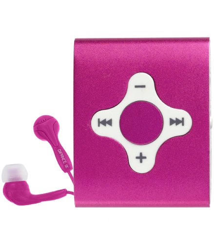 Preisvergleich Produktbild Difrnce Y548824 MP756 Clip MP3-Player (4GB) pink