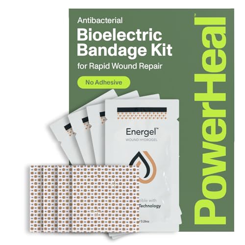 Pansement et bandage bioélectrique PowerHeal avec hydrogel pour coupure et abrasion