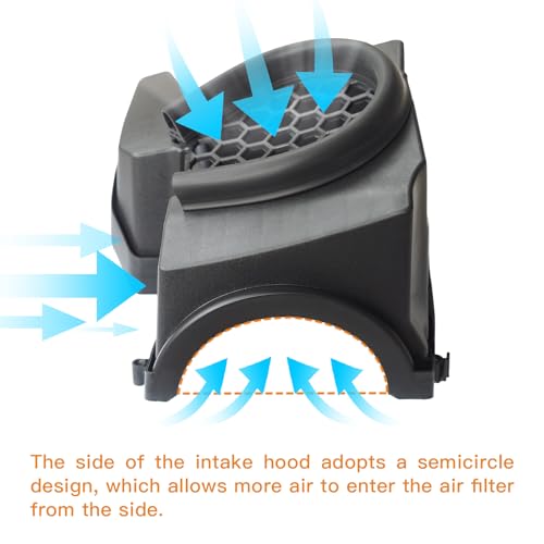 Image of Air Filter Box Compatible With 2009-2018 Ford Focus ST Accessories | Air Intake Cover Box Replacement Air Filters Box Grille Hood