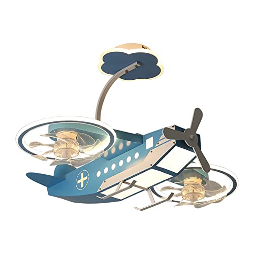 SUNESA Deckenlampe Kreative Cartoon-Flugzeuglampe Kinderzimmer-Lüfterlampe...