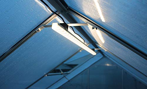 Preisvergleich Produktbild Jupiter 8300 ESG 3mm, schwarz Gewächshaus 4 Dachfenster 1 Seitenfenster Garten