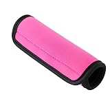 Clicitina Couvercle élastique du Chariot Manche de la Porte porteuse Couvercle de la Voiture Bagages poignée équipement de déplacement Sac De Voyage De Soutien-Gorge (Pink, One Size)