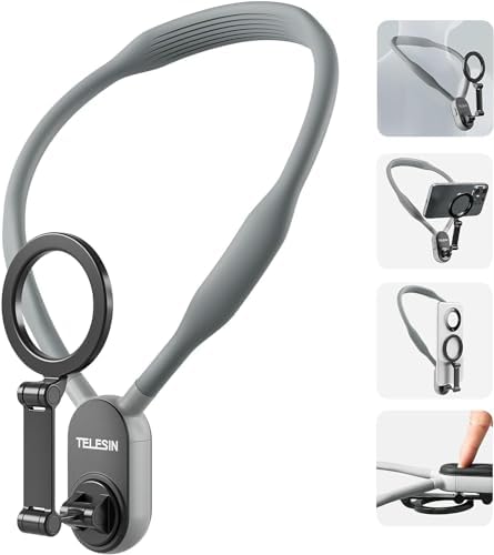 TELESIN Rugzak-schouderband Houder voor DJI OSMO Action 6/5 Pro/4 Osmo 360 Nano, GoPro Hero 13/12/11, Insta360, met Verstelbaar Schouderkussen en J-haak, Riemhouder - Bevestigingssysteem, Accessoires