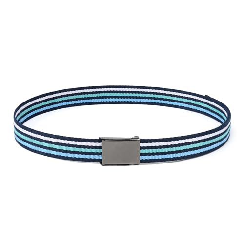 Image of Mile High Life Canvas Web Belt | Cut to Fit Up to 52 inch | Flip-Top Matte Silver Nickel Buckle 12 Colors