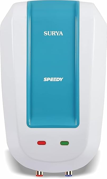 Instant Water Heater 5 Ltr | Elegant & Sleek Design |Rust & Shock-Proof |6.5 Bar Pressure |Cutout for extra safety |Rust & Shock-Proof |(White, 1- Piece)- Surya Speedy