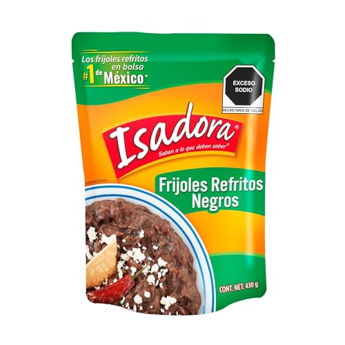 Schwarzes Bohnenpüree, frittiert, Pack 430g - Frijoles Refritos Negros ISADORA 430g