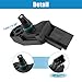 X AUTOHAUX Manifold Absolute Pressure Sensor for Peugeot 106 206 207 306 307 407 607 for Citroen 9639381480 ABS Black