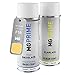 Produktbild MGPRIME Autolack Sprühdosen Set für Skoda F1R / 8Q Lemongelb Basislack Klarlack Spraydose 400ml