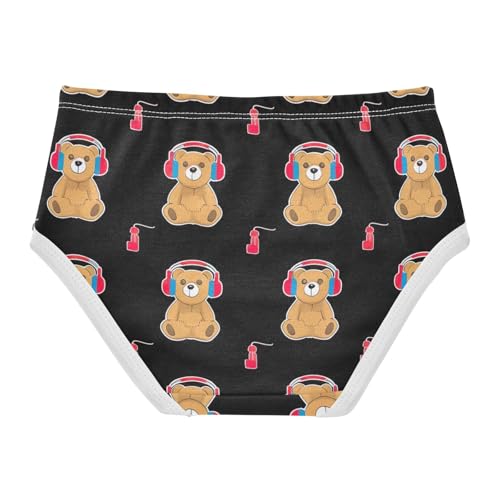 Cute Teddy Bear Black Girls Underwear Toddler 2t Cotton Panties for Girl Flower Briefs Underpants2