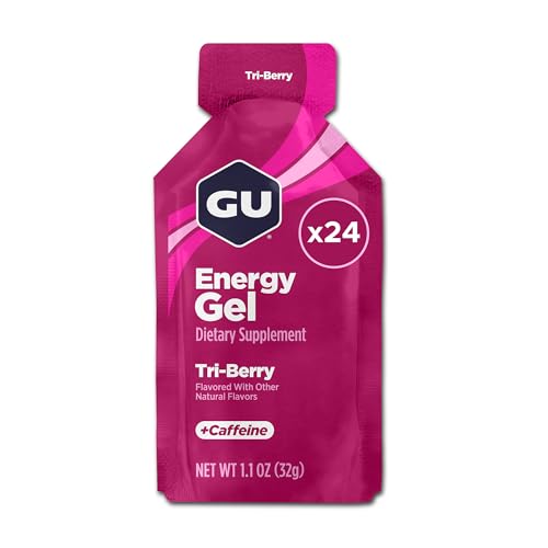 GU Energy Original Sports Nutrition Energy Gel (Tri-Berry 24-Count)