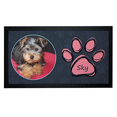 Napfunterlage mit Foto und Name | Pfote | Hunde Katzen Unterlage