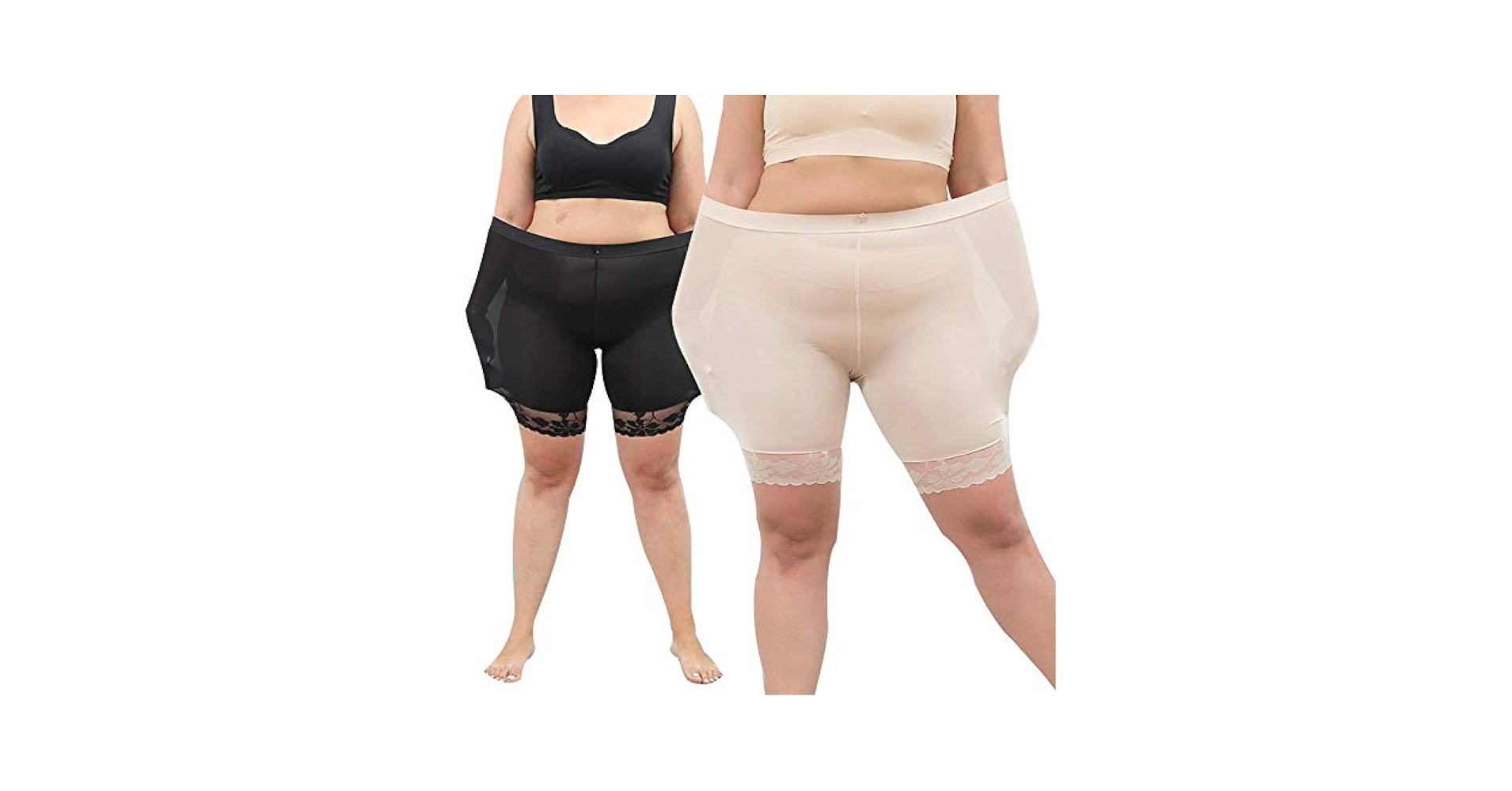 Women Plus Size Safety Pants Slip Shorts Soft Breathable for