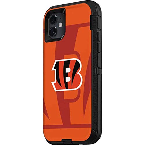 Skinit Decal Skin Compatible with OtterBox Defender iPhone 11 Case - Officially Licensed NFL Cincinnati Bengals Double Vision Design