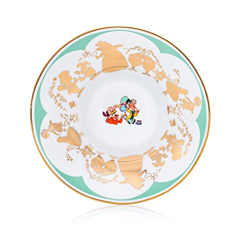 The-English-Ladies-Co-Disney-Alice-in-Wonderland-Mad-Hatter-Cup-and-Saucer-Fine-Bone-China-75--15--15-cm-Multicolor