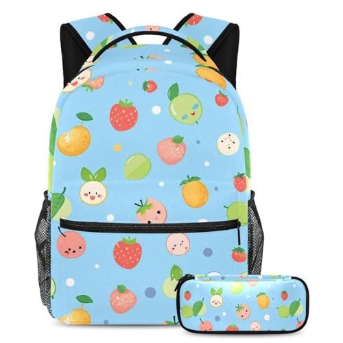 Sac à dos de jour élégant et sa trousse assortie pour le collège et les sorties
