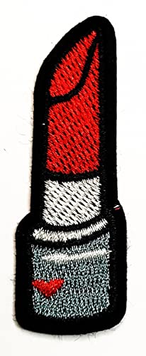 Lipstick Red Embroidered Decorative Patches Sticker Sew on Applique Repairing Costume Clothing T-Shirt Jackets Hats Jeans Backpacks for Men Women Boys Girls
