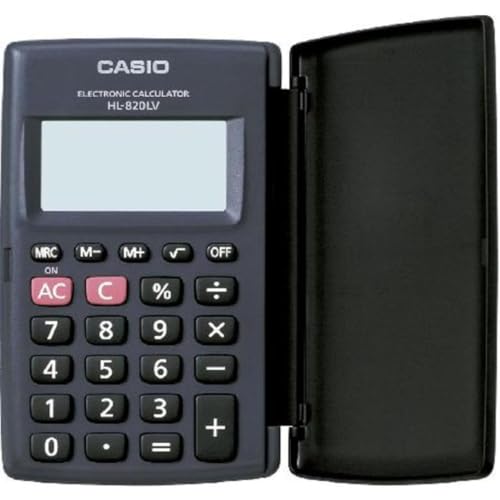 Calculadora de Bolso, 8 Dígitos, com Tampa, Preta, Casio