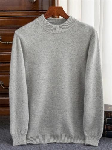Men's 100% Cashmere Thick Turtleneck Sweater Solid Color Casual Sweater Cashmere Sweater2