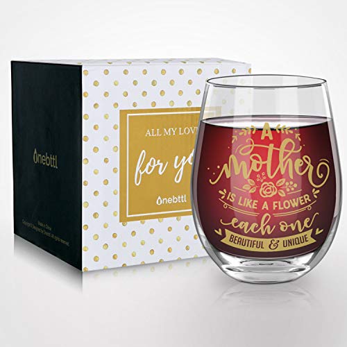 Gifts for Mom, Mom Gifts from Daughter/Son for Birthday/Mother's day, 17oz Mom Wine