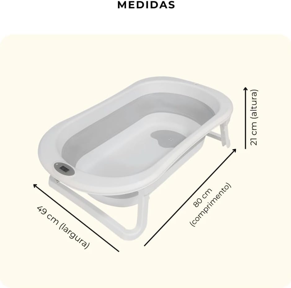 Imagem 3D da banheira com fundo claro.