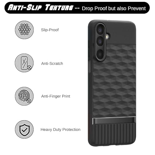 Image of Shockproof Case for Samsung Galaxy A17 5G / F17 5G / M17 5G | Full Camera Protection | TPU Flexible Back Cover for Samsung Galaxy A17 5G / F17 5G / M17 5G (Matte Black)