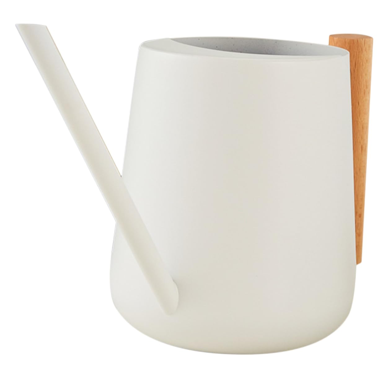 VANZACK Annaffiatoio in Ferro 900ml Becco, Impugnatura Ergonomica in Legno, Facile da Riempire, per Piante da Interno e Balcone