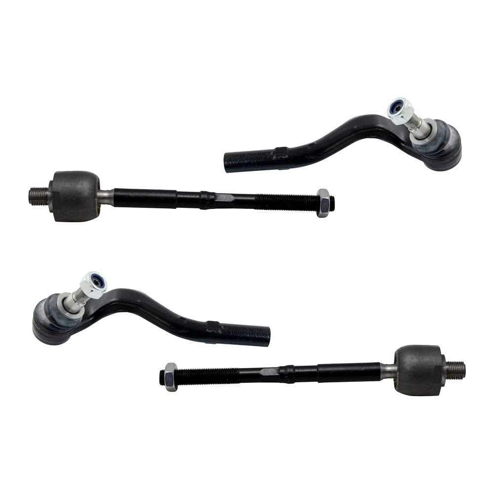 TRQ Front Tie Rod Set Compatible with 2014-2016 Mercedes-Benz E250 2010-2016 E350 2013-2016 E400 2010-2011 E550