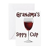 CafePress Grandma's Sippy Cup Greeting Card, Note Card, Birthday Card, Blank Inside Glossy