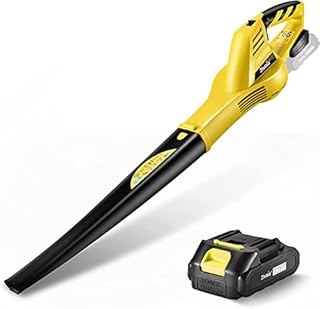 Leaf Blower - 20V Leaf Blower Cordless with Battery & Charger, Electric Leaf Blower for Lawn Care, Battery Powered Air Leaf Blower Cordless Lightweight (Battery & Charger Included)