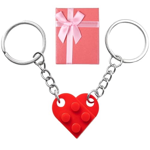 Zeihoo Llaveros Pareja, Llavero de Corazón, Con Caja de Regalo, L...
