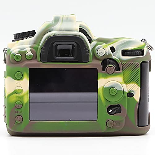 Professional Secure Silicone Camera Cases Bag Housing Rubber Body Skin For Nikon D7000 Digital Slr Camera Protective Case (Army Green) #TOP1