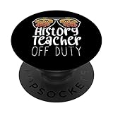 history teacher off duty sunglasses beach sunset novelty popsockets popgrip intercambiabile