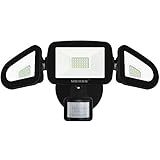 Super Hell LED Fluter: Mit 56 eingebauten LEDs erzeugt MEIKEE 42W Außenstrahler maximale Lichtstärke von 4200LM. LED Sicherheitsleuchte ist sicherer, langlebiger und halten bis zu 50.000 Std. Mit einem Abstrahlwinkel von 270°entsteht LED Fluter eine großflächige freundliche Ausleuchtung. Ideal für nächtliche Beleuchtung von Rasen, Terrasse, Einfahrt, Gehweg, Garten, Garage, Veranda. Mit 25 Celsius kann die Lampe den maximalen Erfassungsbereich erreichen.