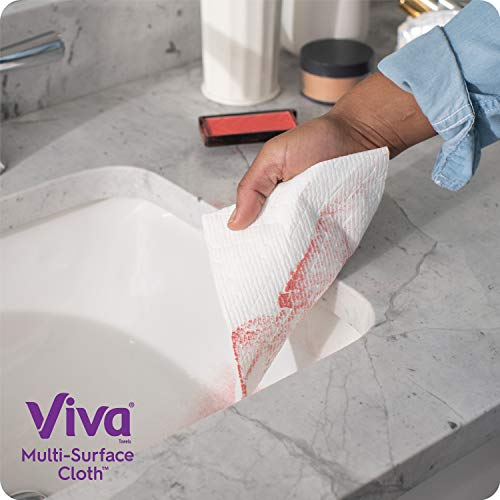 Viva Multi-Surface Cloth Choose-A-Sheet Kitchen Paper Towels, White, 24 Double Rolls (110 Sheets per Roll)