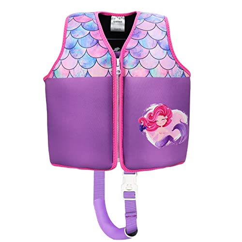 Wenlia Colete de natação infantil, meninos, meninas, flutuador, roupa de banho, auxílio ao treinamen