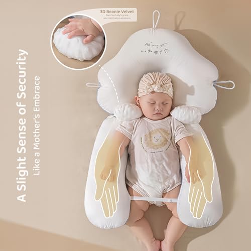 Image of StarAndDaisy Newborn Baby Nursing Pillows, Breastfeeding and Bottle Feeding Pillow, Baby Correcting Head Deviation, Breathable Washable Protection Cushion, Suitable for Babies 0-36 Months