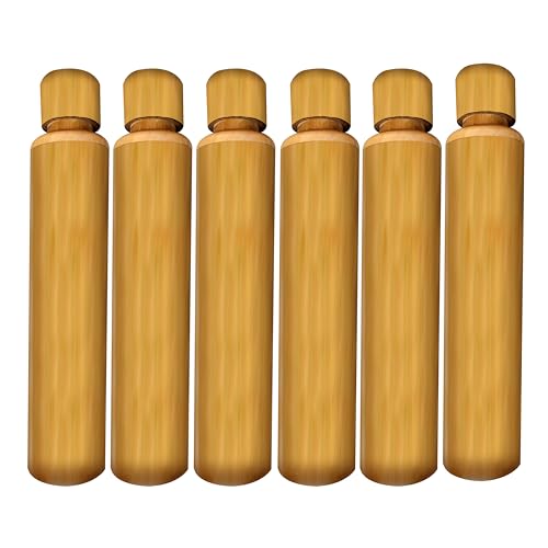 Samyuktha Indian Bamboo Drinking Water Bottle 750 ML For Travelling/Hiking/Office/Regular - Joint Free & Leak Proof - Pack of 6 (Best for Health)