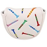 Zerodeko Golf Driver und Mallet Putterhaube mit Weichem Plüschfutter Golfschlägerschutz Dekorative Schlägerhaube für Holzschläger