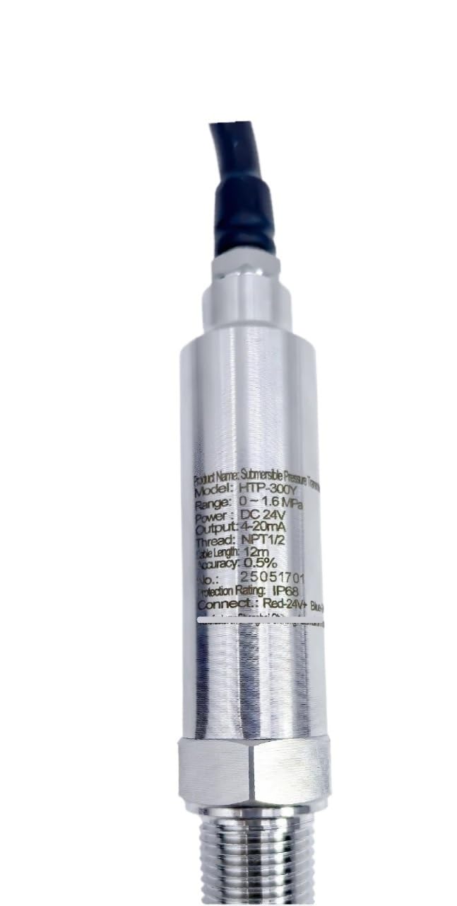 Trasmettitore di pressione sommergibile IP68 Sensore di livello impermeabile marino 4-20 mA Sensore di liquido in acciaio inossidabile(0-5V G1-2,0-10kPa)