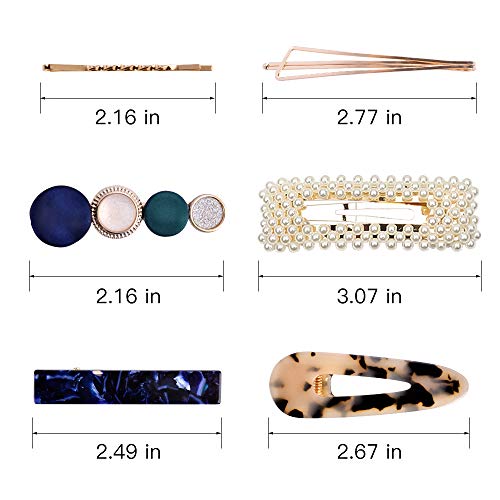 image for 20Pcs Pearl Hair Clips - Cehomi Fashion Korean Style Pearls Hair Barre